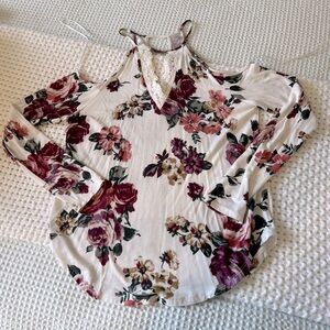 Daytrip Open Shoulder Floral Shirt
